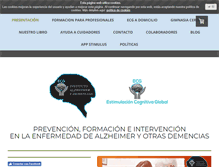Tablet Screenshot of estimulacioncognitiva.info